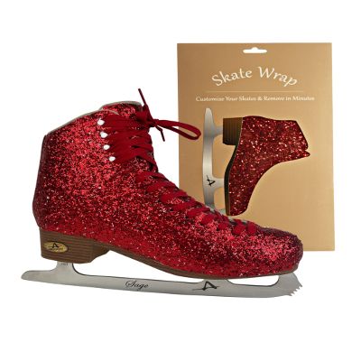 American Athletic Skate Wrap Womens Sparkle Red, Medium