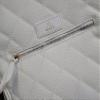 TennisMasson Masson Single Sleeve White Leather Racket Bag with Gold Accents view 4
