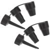 DOITOOL Airpump Air Pump Replacement Nozzles, 2 Pack Beds Nozzles Inflatable Head, Inflator Adaptor Accessory for Bed Inflatable Pool Sofa Swimming Ring, Black