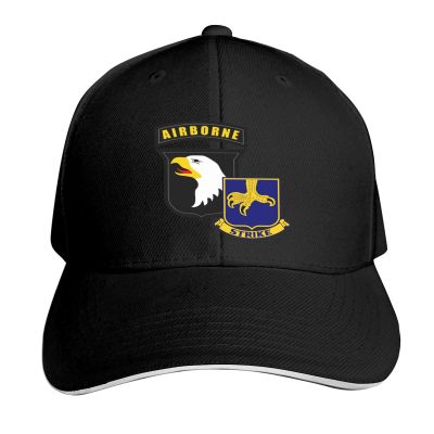 101st Airborne 502nd Infantry Regiment Unisex Adult Baseball Cap Sandwich Caps Adjustable Dad Hat Casquette Cap Black