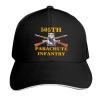 505th Parachute Infantry Regiment Unisex Adult Baseball Cap Sandwich Caps Adjustable Dad Hat Casquette Cap Black view 1