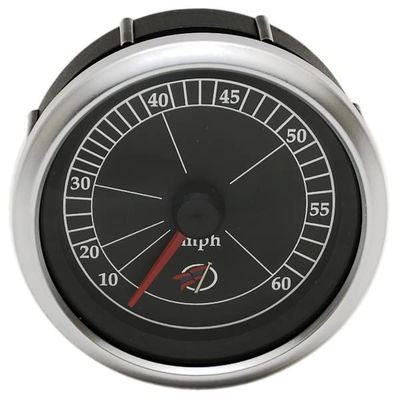 Faria Boat Speedometer Gauge SE9363A | 60 MPH Black Silver 3 1/4 Inch