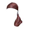 Red by Kiss Bow Wow X Power Wave Checker Silky Durag for Men Waves Silky Doo Rag (Red) view 3