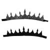 Yilistore Adult Royal King Crown,Ancient Prince Crown for Halloween Cosplay (Silver) view 3