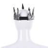 Yilistore Adult Royal King Crown,Ancient Prince Crown for Halloween Cosplay (Silver) view 4