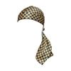 Red by Kiss Bow Wow X Power Wave Checker Silky Durag for Men Waves Silky Doo Rag (Yellow) view 3