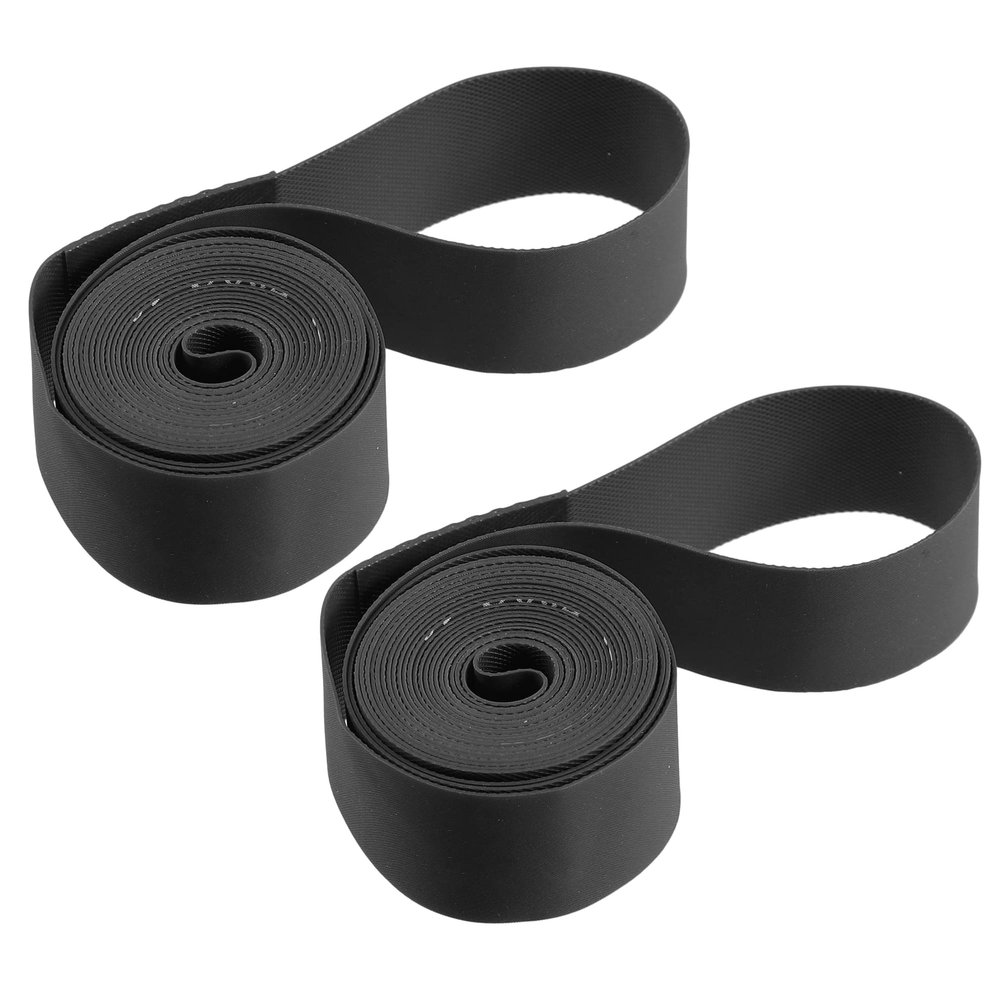 X AUTOHAUX 26" Bike Bicycle Wheel Rim Strip Rim Tape Liner Inner Tube Protection Band PVC Black Pair