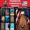Beerpongtoss American Eagle Cornhole Board Wraps, Cornhole Decals and Wraps for Boards (Set of 2), Cornhole Skins for Boards (Cornhole Wraps Only) view 4