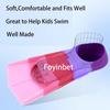 Foyinbet Kids Swim Fins,Short Kids Fins Youth Swimming Flippers for Lap Swimming Training for Children Girls Boys Beginners Small view 4
