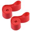 X AUTOHAUX 12" Bike Bicycle Wheel Rim Strip Rim Tape Liner Inner Tube Protection Band PVC Red Pair view 1