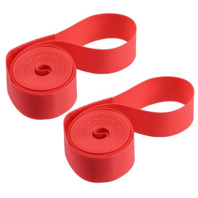 X AUTOHAUX 29" Bike Bicycle Wheel Rim Strip Rim Tape Liner Inner Tube Protection Band PVC Red Pair