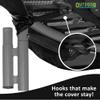 17'x17'ft Square Trampoline Cover Rain Snow Sun Shade Protection Cover, Rainproof UV Resistant Wear-Resistant Gravity Trampoline Cover Trampoline Protective Covers - 17x17 Square,Black view 3