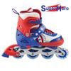 Rugged Racer Roller Blade Inline Skates with LED Light up Wheels - Adjustable in 3 Sizes Roller Skates for Kids - Suitable for Kids Aged 10 Years and Up, RWB view 2