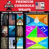 Beerpongtoss Cornhole Board Wraps, Cornhole Decals and Wraps for Boards (Set of 2), Cornhole Skins for Boards, Cornhole Board Covers (Classic Drinking) view 4