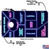 Beerpongtoss Cornhole Board Wraps, Cornhole Decals and Wraps for Boards (Set of 2), Cornhole Skins for Boards, Cornhole Board Covers (Neon Drinking) view 2