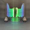 Precision Clear Revo Green Football Helmet Visor // Fits Kids, Youth & Adult Helmets // Eye Protection for Helmet and Facemask // Lightly Tinted Visor (Clear Revo Green) view 2