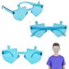The Dreidel Company 3 Pack- Hanukkah Dreidel Shaped Glasses, Costume Dress-Up Pretend Play (3-Pack) view 1
