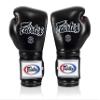 Fairtex Muay Thai Boxing Gloves BGV9 - Heavy Hitter Mexican Style Training & Sparring Gloves for Kick Boxing MMA K1 (Black/Pink, 10 oz) view 3