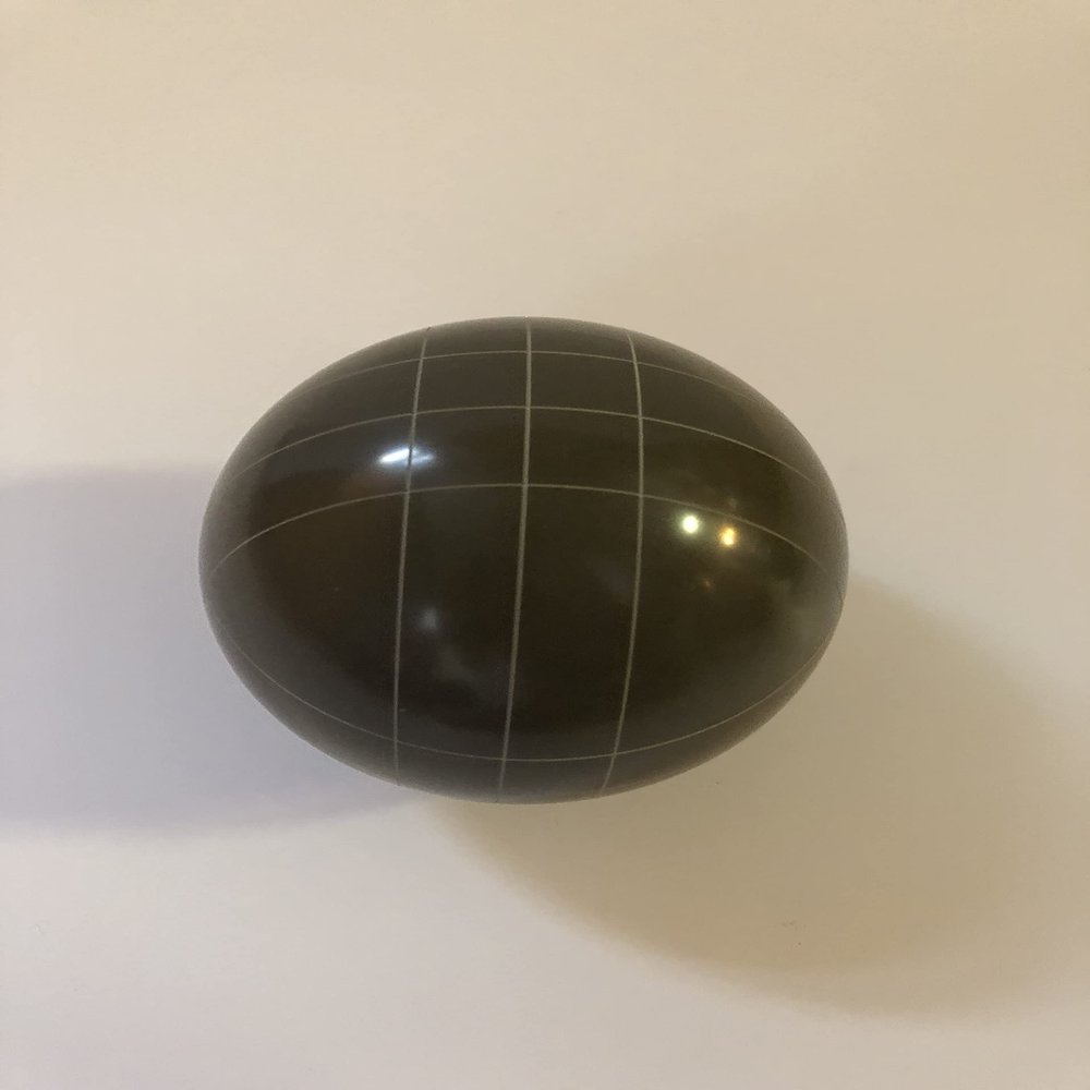 BuyBocceBalls Listing - Replacement Bocce Ball - 107mm - Olive Brown with Straight line Pattern