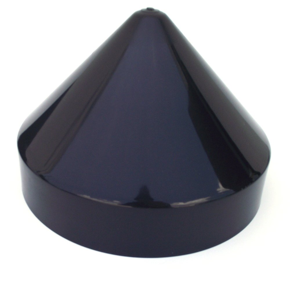 Cone Style Pylon Cap for Marine Dock (Black, 6.5 inch)