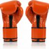 Fairtex Muay Thai Boxing Gloves BGV9 - Heavy Hitter Mexican Style Training & Sparring Gloves for Kick Boxing MMA K1 (Orange/Black/Blk Piping, 10 oz) view 2