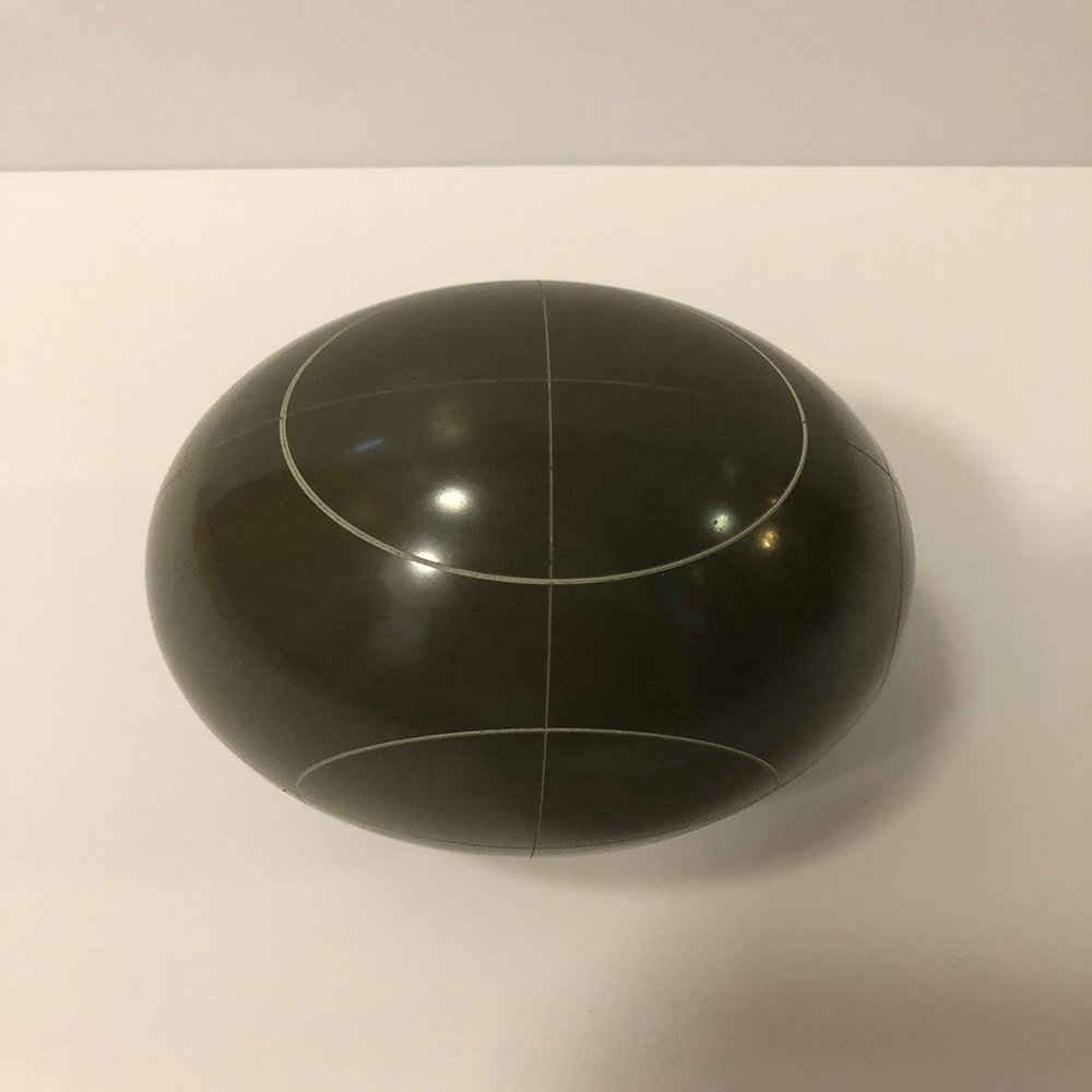 BuyBocceBalls Listing - Replacement Bocce Ball - 107mm - Olive Brown with Circle Pattern