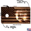 Beerpongtoss Cornhole Board Wraps, Cornhole Decals and Wraps for Boards (Set of 2), Cornhole Skins for Boards, Cornhole Board Covers (Eagle Engraved Wood) view 2