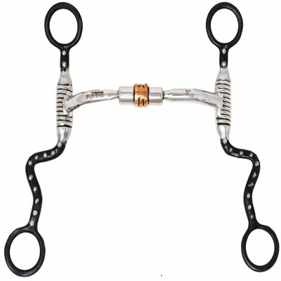 CHALLENGER Western 5" Comfort Jointed Copper Rollers Swivel Mouth Futurity Bit 35643B