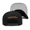Mitchell & Ness Knicks NBA Core Basic Snapback Hat Adjustable Cap - Black view 3