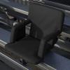 EMMA + OLIVER Folding Stadium Chair with Armrests - Black Padded Back & Seat - 6 Recline Positions - Backpack Straps - Lightweight Metal Frame - Storage Pockets view 4