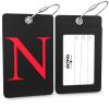 Shacke Luggage Tag Initial - Fully Bendable Tag w/Stainless Steel Loop - Black (Letter N) view 2
