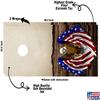 Beerpongtoss Cornhole Board Wraps, Cornhole Decals and Wraps for Boards (Set of 2), Cornhole Skins for Boards, Cornhole Board Covers (Split Wood American Eagle) view 2