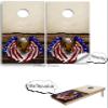 Beerpongtoss Cornhole Board Wraps, Cornhole Decals and Wraps for Boards (Set of 2), Cornhole Skins for Boards, Cornhole Board Covers (Split Wood American Eagle) view 3