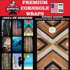 Beerpongtoss Cornhole Board Wraps, Cornhole Decals and Wraps for Boards (Set of 2), Cornhole Skins for Boards, Cornhole Board Covers (Wood Grain) view 4
