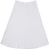 BGDK Soft Cotton A-Line Midi Skirt for Women Knee Length Skirt with Middle Seam Elastic Waist- 95% Cotton Fit and Flare Skirt- High Waist Flowy Skirt for Work, Office, Business, Church White view 1