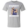 500 LEVEL Steph Curry Shirt - Steph Curry Golden State Night Night WHT (Heather Gray, Small) view 1