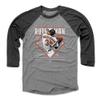 500 LEVEL Adley Rutschman 3/4 Sleeve T-Shirt (Baseball Tee, X-Small, Black/Heather Gray) - Adley Rutschman Baltimore Diamond Name WHT view 1