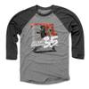 500 LEVEL Adley Rutschman 3/4 Sleeve T-Shirt (Baseball Tee, XXX-Large, Black/Heather Gray) - Adley Rutschman Baltimore State WHT view 1