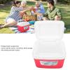 Asixxsix Portable Cooler Box, 5L 10.6 X 9.1 X 7.9in Constant Temp Long Lasting Cooler and Warmer with Handle Multifunctional Ice Cooler with 5 Ice Bags for Lunch, Drinks, Fruits, view 2