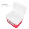Asixxsix Portable Cooler Box, 5L 10.6 X 9.1 X 7.9in Constant Temp Long Lasting Cooler and Warmer with Handle Multifunctional Ice Cooler with 5 Ice Bags for Lunch, Drinks, Fruits, view 4