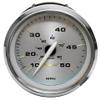Faria Boat Speedometer Gauge SE9843A | Kronos Silver 3 3/8 Inch view 1