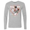 500 LEVEL Adley Rutschman Long Sleeve Tee (Long Sleeve, XX-Large, Heather Gray) - Adley Rutschman Baltimore Diamond Name WHT view 1