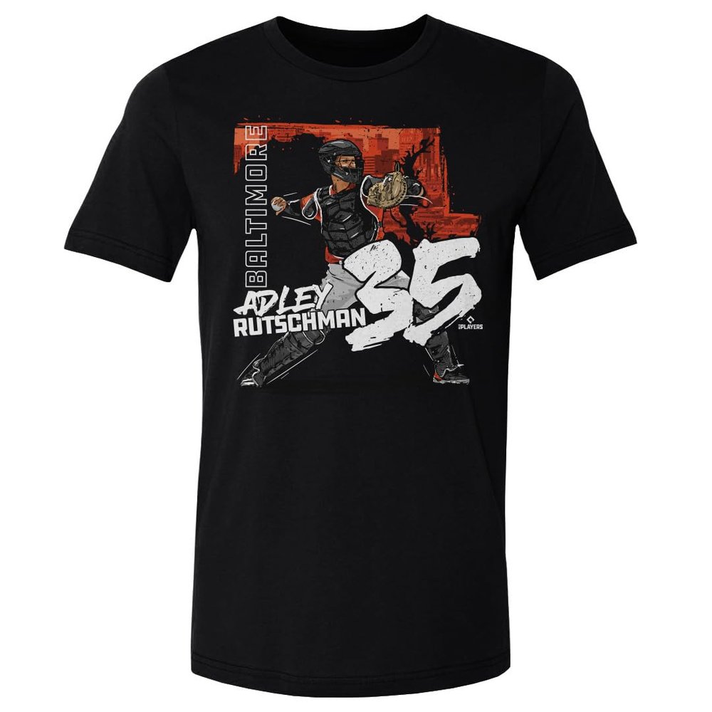 500 LEVEL Adley Rutschman Shirt - Adley Rutschman Baltimore State WHT (Black, XXX-Large)