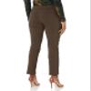 Briggs New York Women's Super Stretch Millennium Welt Pocket Pull on Career Pant, Cocoa, 18 view 2