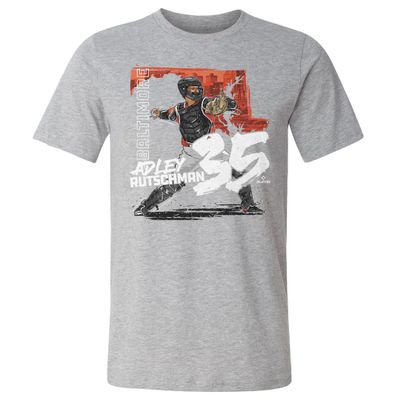 500 LEVEL Adley Rutschman Shirt - Adley Rutschman Baltimore State WHT (Heather Gray, XX-Large)
