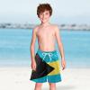 Vnurnrn The Bahamas Flags Boys' Quick Dry Swim Board Shorts Swim Trunks White view 2