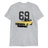 1969 Chevy Chevelle SS Yellow with Black Vinyl Top Muscle Car T-Shirt view 1