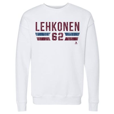 500 LEVEL Artturi Lehkonen Sweatshirt (Crew Sweatshirt, XX-Large, White) - Artturi Lehkonen Colorado Font