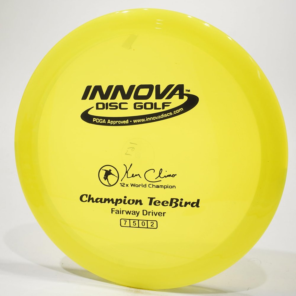 Innova Champion Teebird Disc Golf Fairway Driver, Pick Color/Weight [Stamp & Exact Color May Vary] Yellow 173-175 Grams