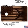 Beerpongtoss Cornhole Board Wraps, Cornhole Decals and Wraps for Boards (Set of 2), Cornhole Skins for Boards, Cornhole Board Covers (Deer Engraved Wood) view 2